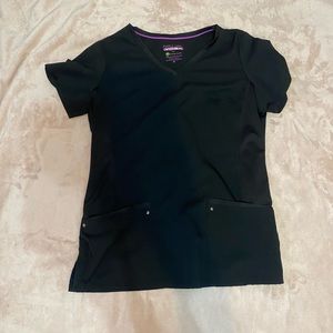 Black scrub top